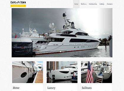 Sitio web Luxury Yacht: Cape Town